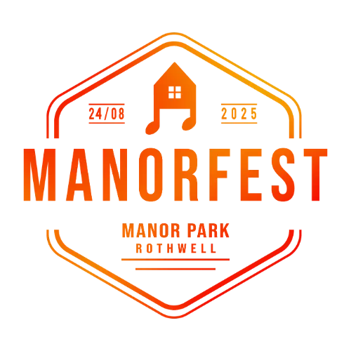 ManorFest 2025 Logo - Free Music Festival Manor Park Rothwell